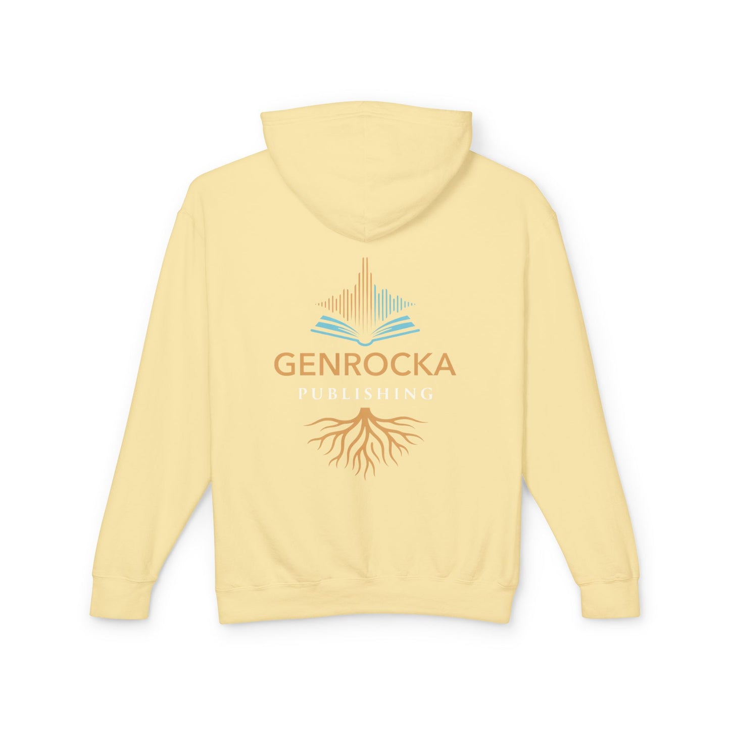 Genrocka Roots Hoodie — Lightweight Cream Hooded Sweatshirt