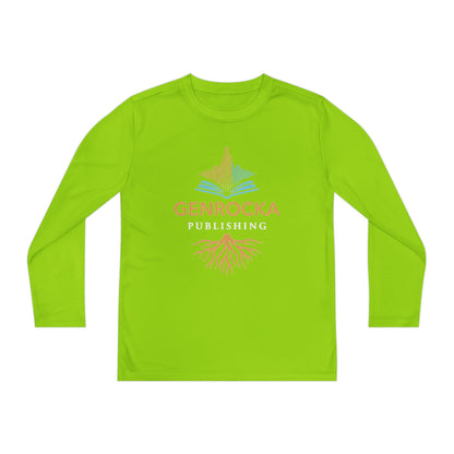 GenRocka Youth Long Sleeve Tee – Roots & Wave Logo Performance Shirt