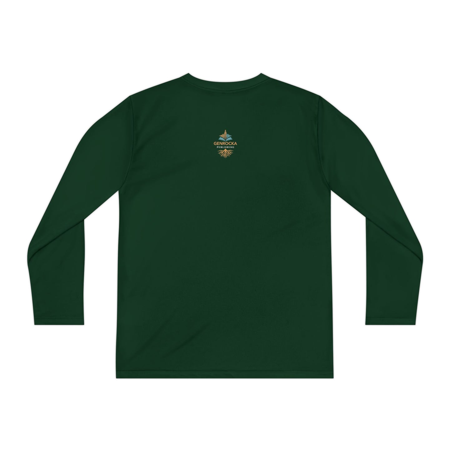 GenRocka Youth Long Sleeve Tee – Roots & Wave Logo Performance Shirt