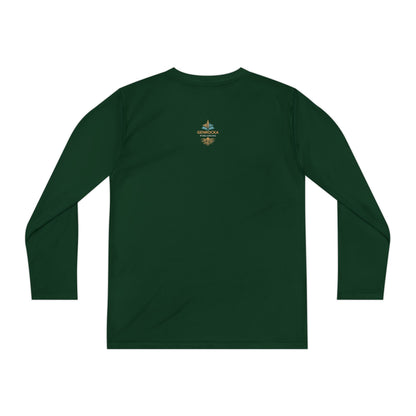 GenRocka Youth Long Sleeve Tee – Roots & Wave Logo Performance Shirt
