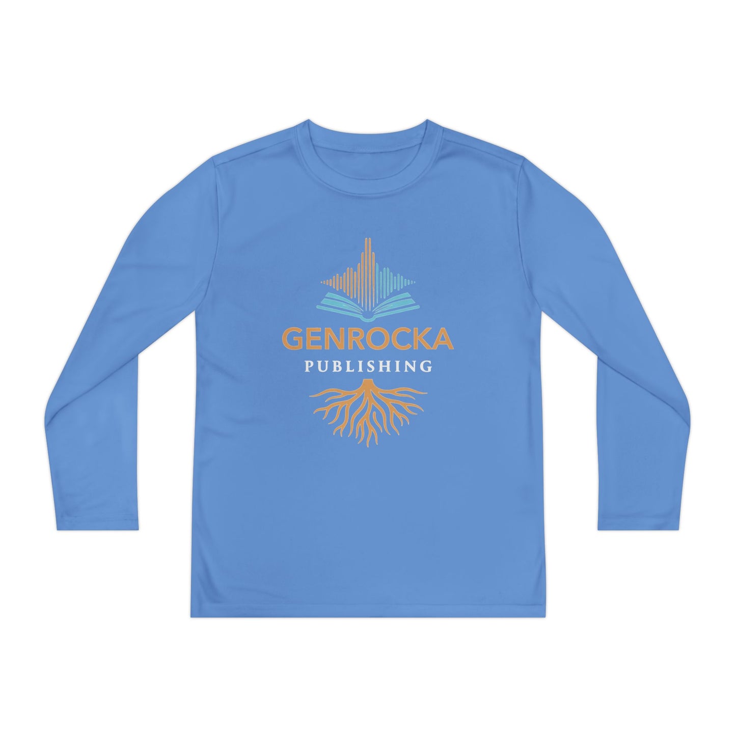 GenRocka Youth Long Sleeve Tee – Roots & Wave Logo Performance Shirt