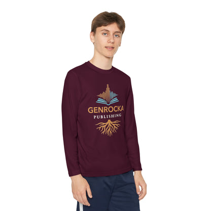 GenRocka Youth Long Sleeve Tee – Roots & Wave Logo Performance Shirt