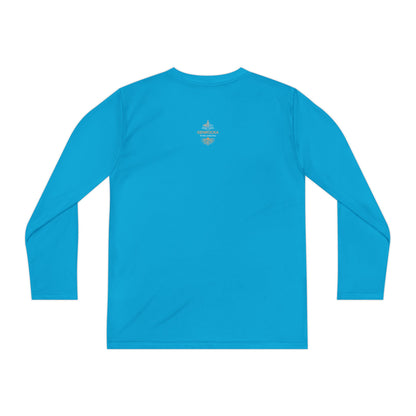GenRocka Youth Long Sleeve Tee – Roots & Wave Logo Performance Shirt