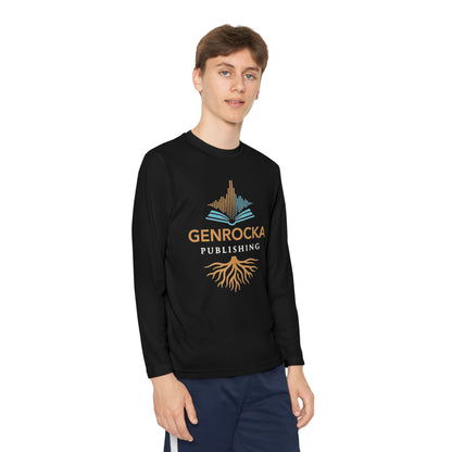 GenRocka Youth Long Sleeve Tee – Roots & Wave Logo Performance Shirt