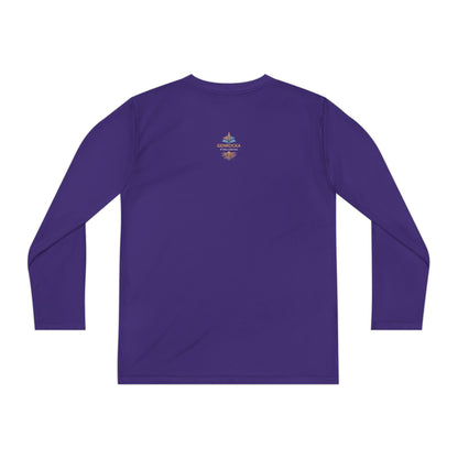 GenRocka Youth Long Sleeve Tee – Roots & Wave Logo Performance Shirt