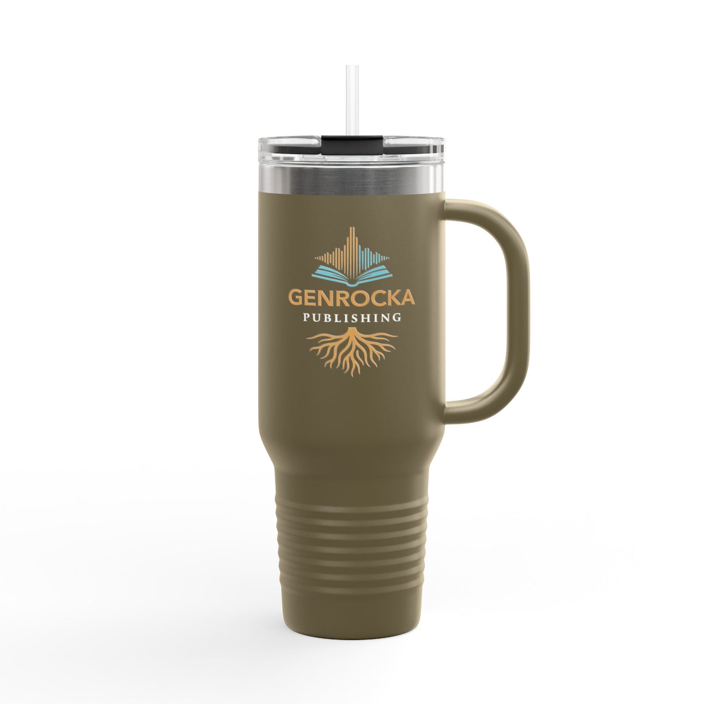40oz Insulated Tumbler with Handle — Stainless Steel Travel Mug, Teacher Appreciation Gift