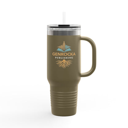 40oz Insulated Tumbler with Handle — Stainless Steel Travel Mug, Teacher Appreciation Gift