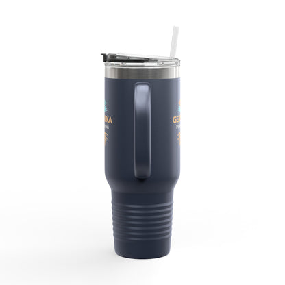 40oz Insulated Tumbler with Handle — Stainless Steel Travel Mug, Teacher Appreciation Gift