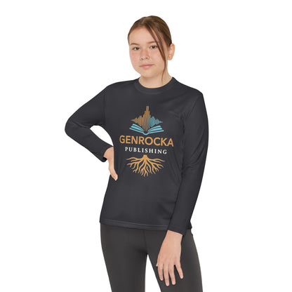 GenRocka Youth Long Sleeve Tee – Roots & Wave Logo Performance Shirt