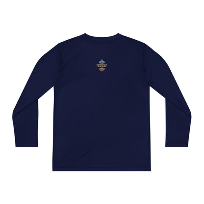 GenRocka Youth Long Sleeve Tee – Roots & Wave Logo Performance Shirt
