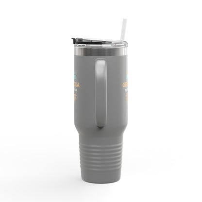 40oz Insulated Tumbler with Handle — Stainless Steel Travel Mug, Teacher Appreciation Gift