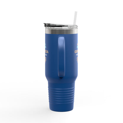 40oz Insulated Tumbler with Handle — Stainless Steel Travel Mug, Teacher Appreciation Gift