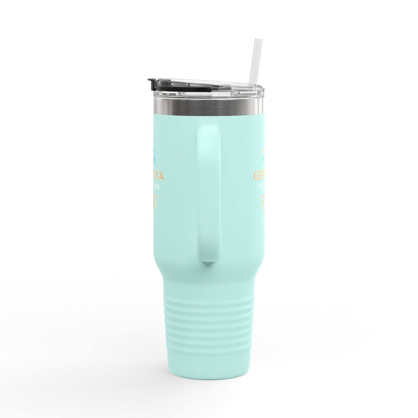 40oz Insulated Tumbler with Handle — Stainless Steel Travel Mug, Teacher Appreciation Gift