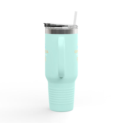 40oz Insulated Tumbler with Handle — Stainless Steel Travel Mug, Teacher Appreciation Gift