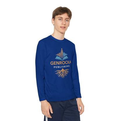 GenRocka Youth Long Sleeve Tee – Roots & Wave Logo Performance Shirt