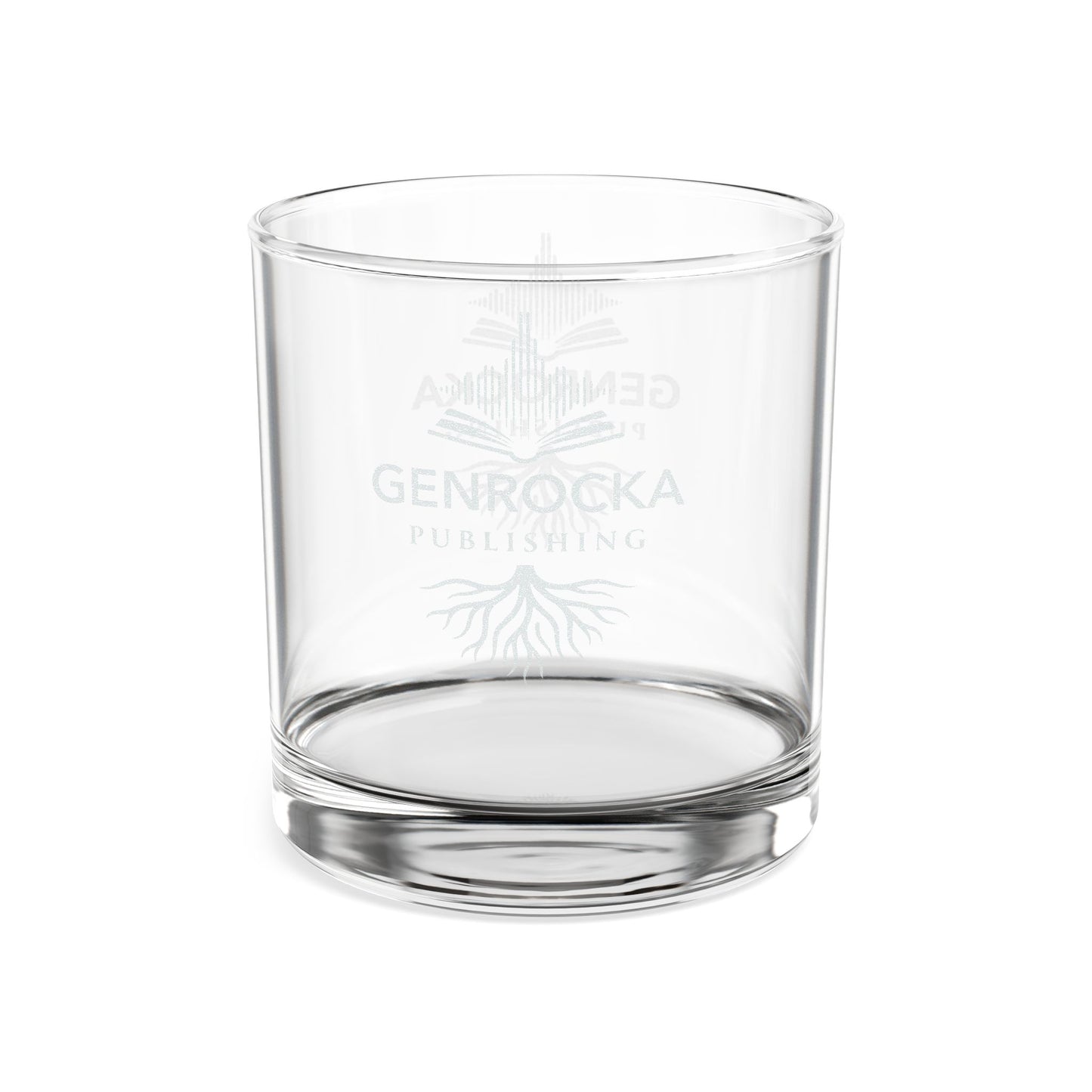 Engraved Whiskey Glass 10.5 oz — Personalized Rocks Glass with Subtle Logo Etching