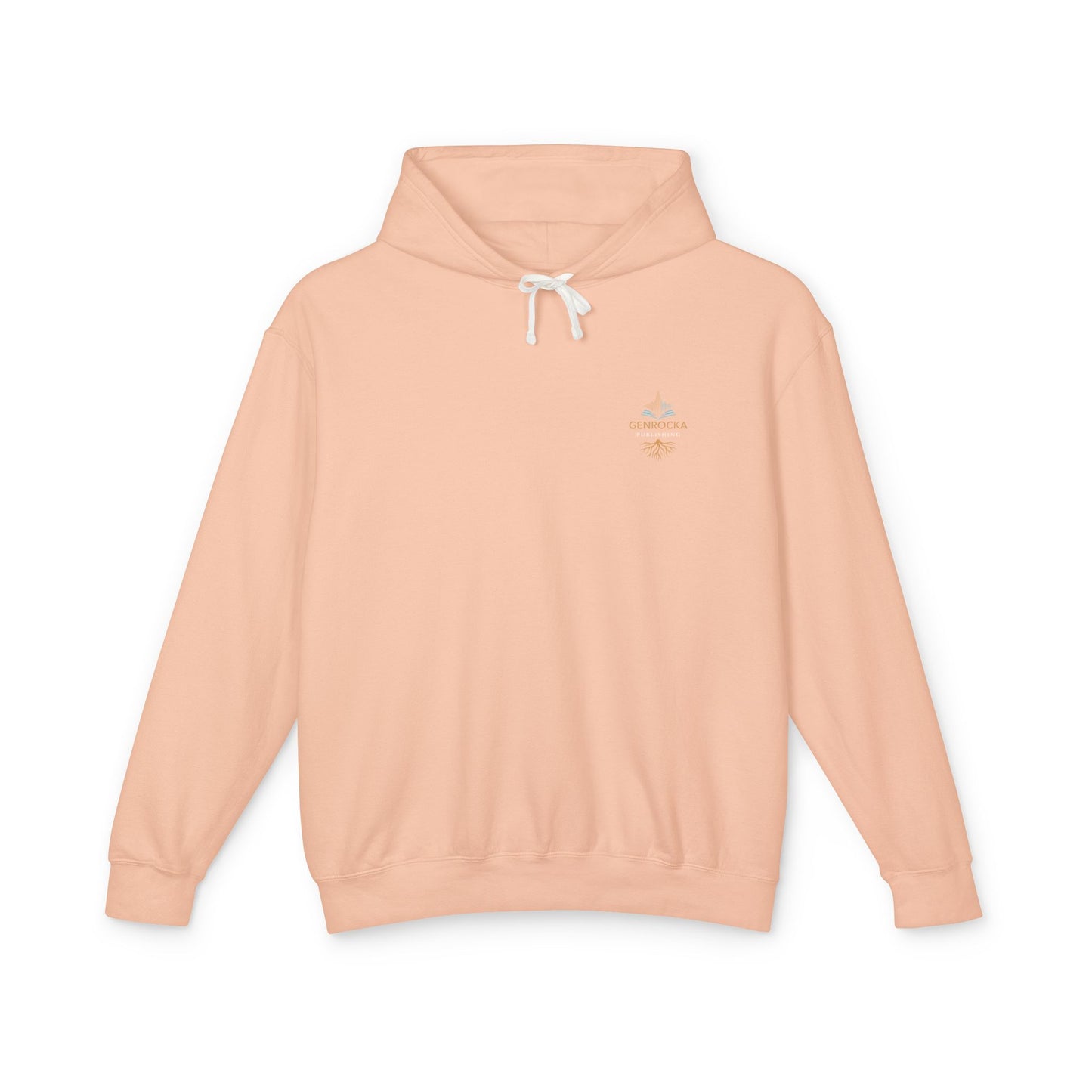 Genrocka Roots Hoodie — Lightweight Cream Hooded Sweatshirt