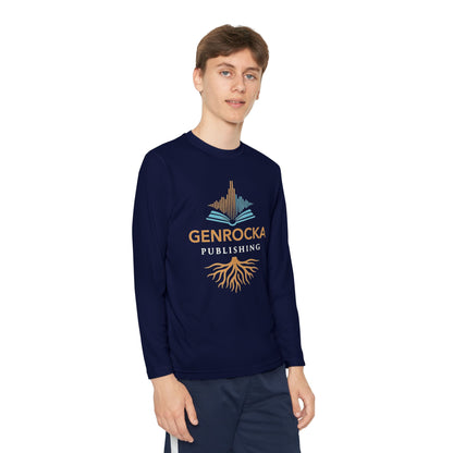 GenRocka Youth Long Sleeve Tee – Roots & Wave Logo Performance Shirt