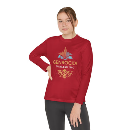 GenRocka Youth Long Sleeve Tee – Roots & Wave Logo Performance Shirt