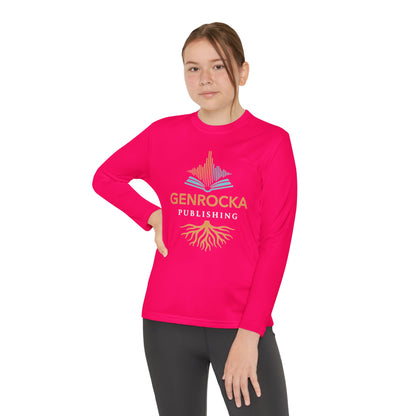 GenRocka Youth Long Sleeve Tee – Roots & Wave Logo Performance Shirt
